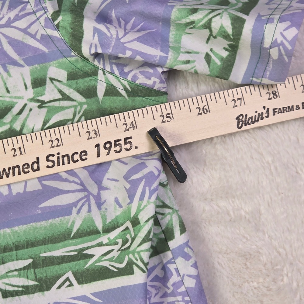 Columbia PFG Mens XL Purple Green‎ Tropical Fish Bamboo Fishing Shirt FM1039 - Picture 7 of 12